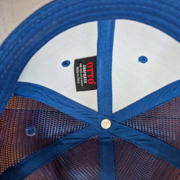 NWT Royal Blue Trucker Cap Bellwether embroidery logo "one size fits most!" - Picture 3 of 5